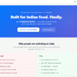 Caliq - Built for Indian food. Finally.
